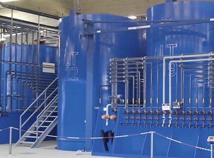 Rundbehälter aus Kunststoff 